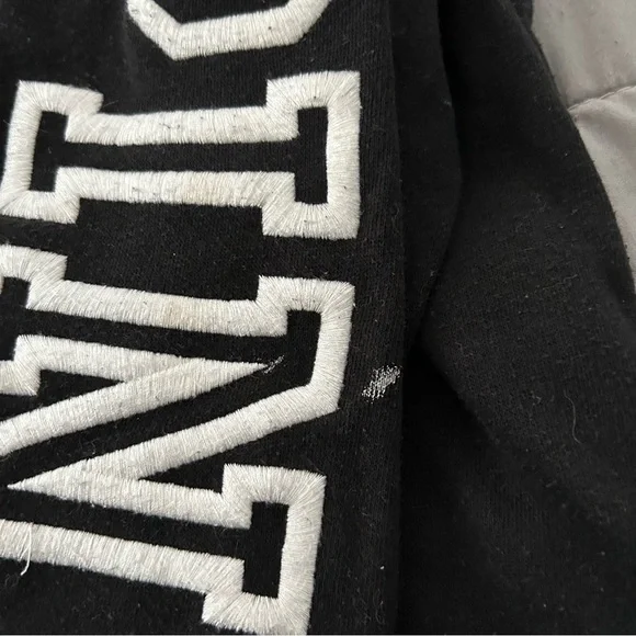 PINK Victoria's Secret Black and Gray Sweater - Picture 3 of 6